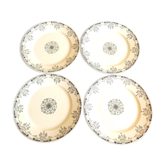 4 flat plates model "Mignon" Sarreguemines