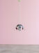 Chromium modernist ceiling light around 1970 France