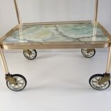 Service vintage gold and onyx effect