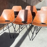 6 chaises « Tonneau » de Pierre Gariche