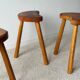 Vintage tripod stool trio