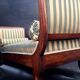 Walnut recamier bench Napoleon III daybed mid-nineteenth century