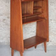 Vintage wooden furniture, Roger Landault shelf for ABC, 1950s.