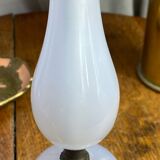 Glass and brass lamp