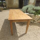 Solid oak farmhouse table 220 X 80 cm