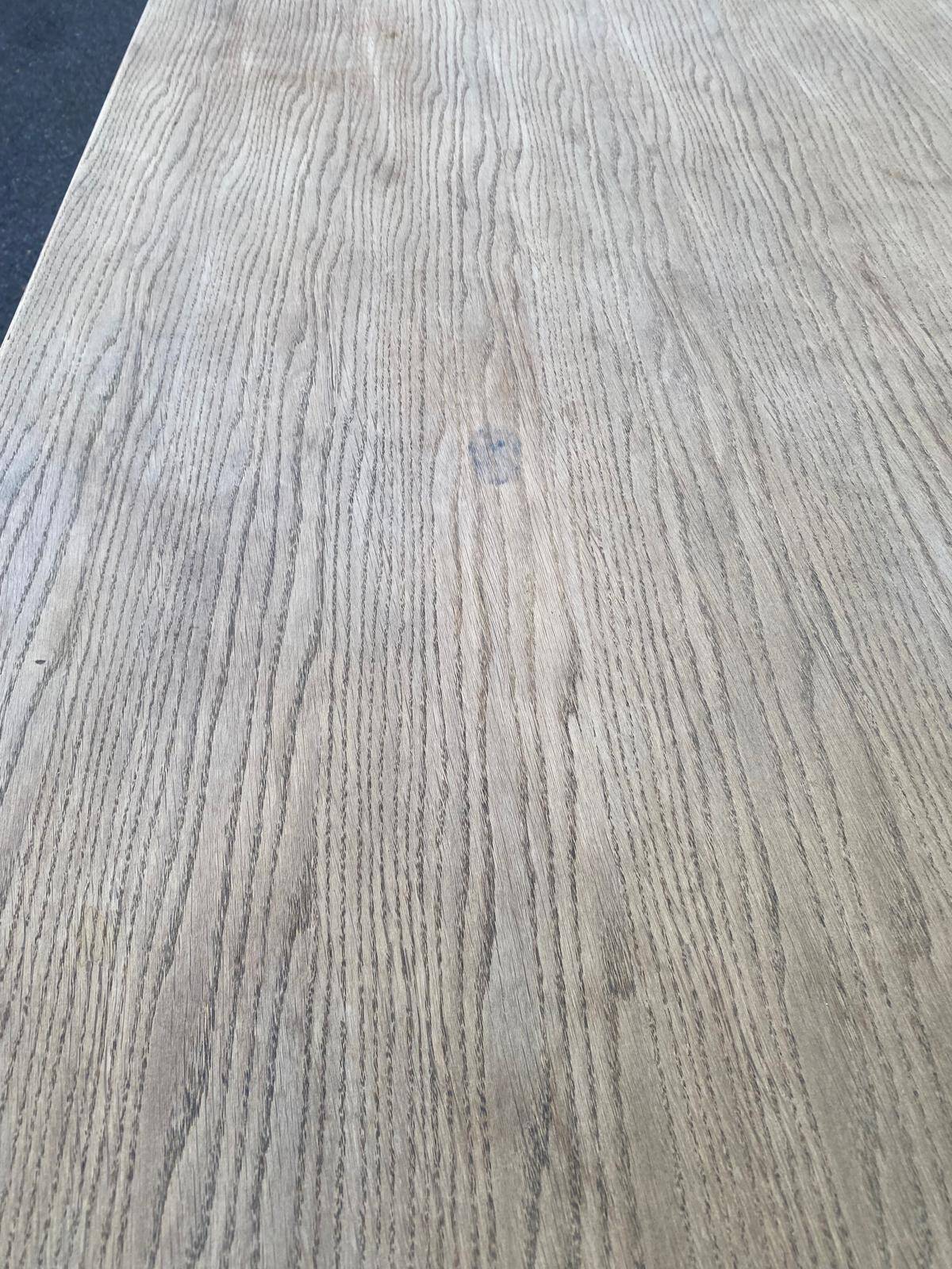 Table à manger de ferme décapée en chêne 1950 - 210cm