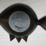 Cendrier poisson bronze Jacques Lauterbach