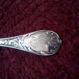 Old ladle silver metal monogram