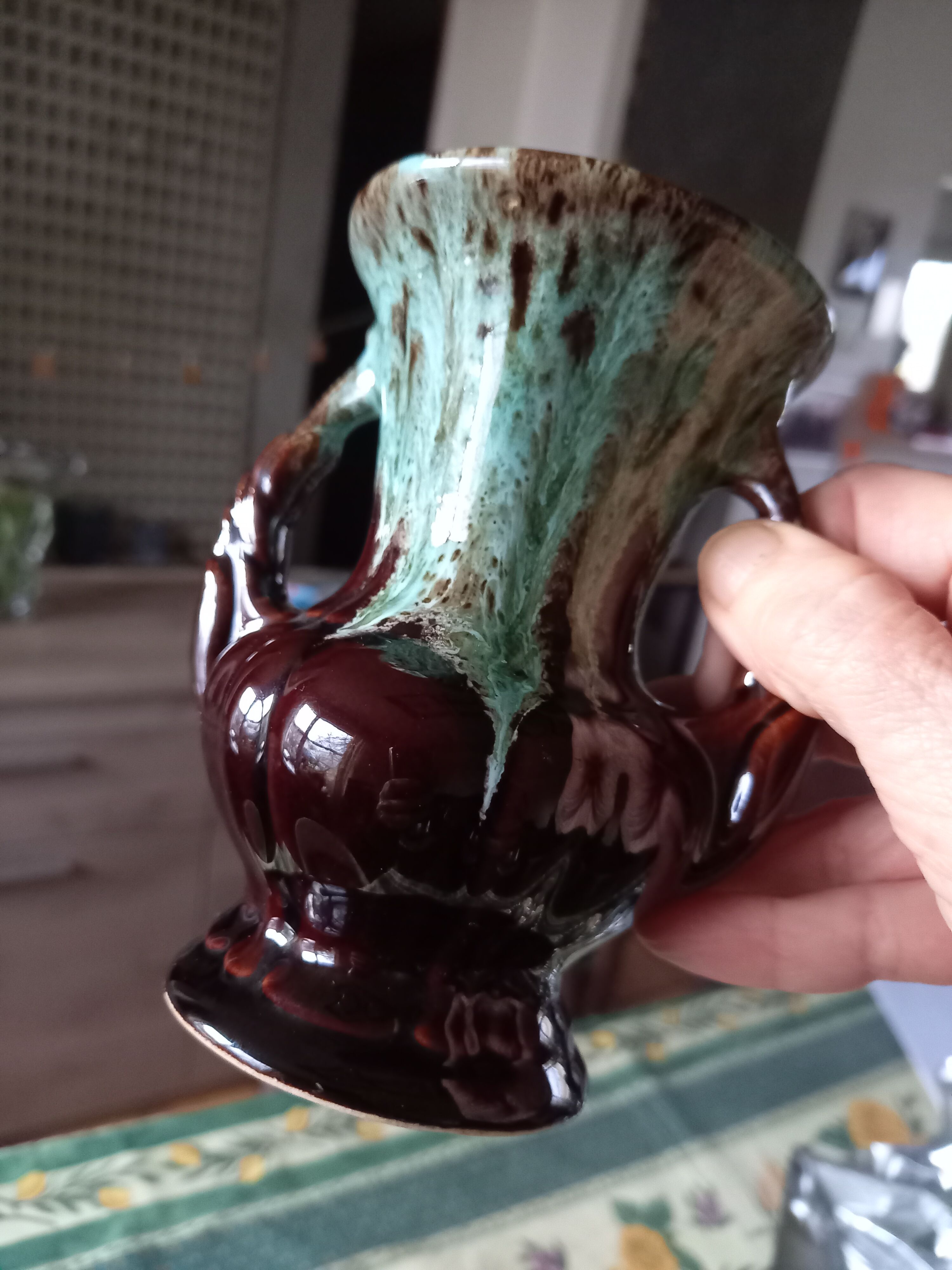 German ceramic vase Foreign vintage 60s