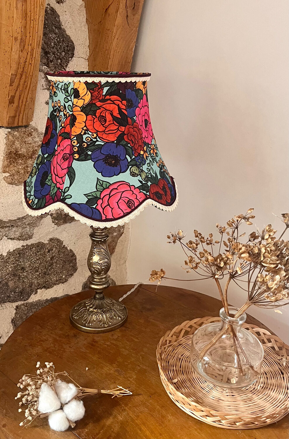 Renovated antique pagoda lamp