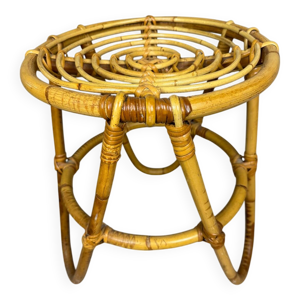 tabouret en rotin des