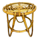 70s rattan stool