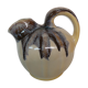 Blue brown brown varnished pitcher