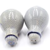 Salt and pepper shaker in blue sandstone