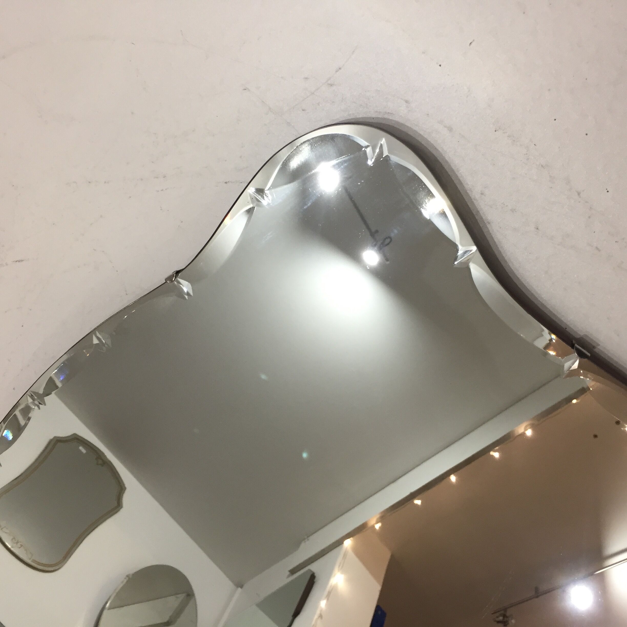 Art deco beveled mirror