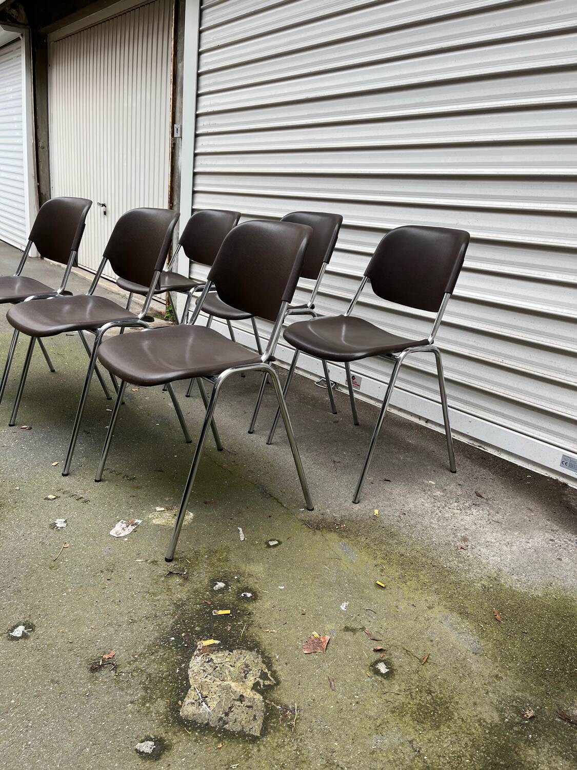 Set of 6 vintage chairs by Helmut Starke, Multi-Set model