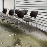 Set of 6 vintage chairs by Helmut Starke, Multi-Set model