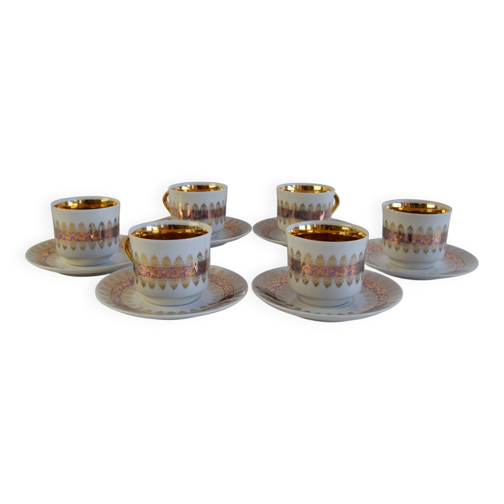 Set of six Cups and Saucers by Epiag 1950