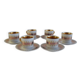 Set of six Cups and Saucers by Epiag 1950