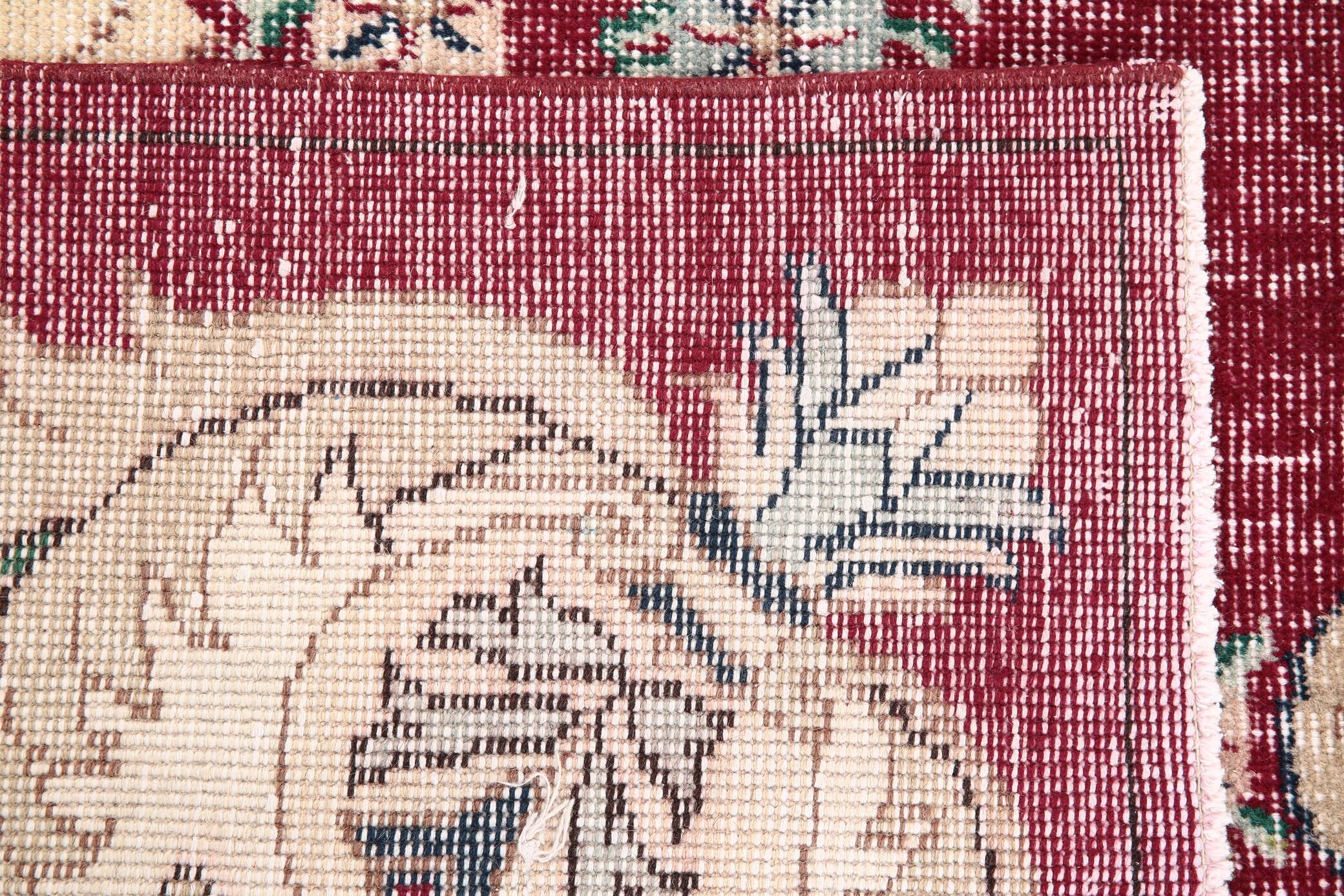 7x11 Wine Red & Beige Classic Persian Rug, 201x323 Cm