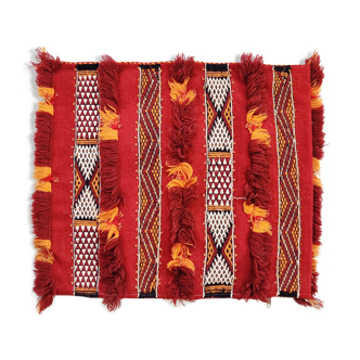 Moroccan cushion Kilim bohemian red