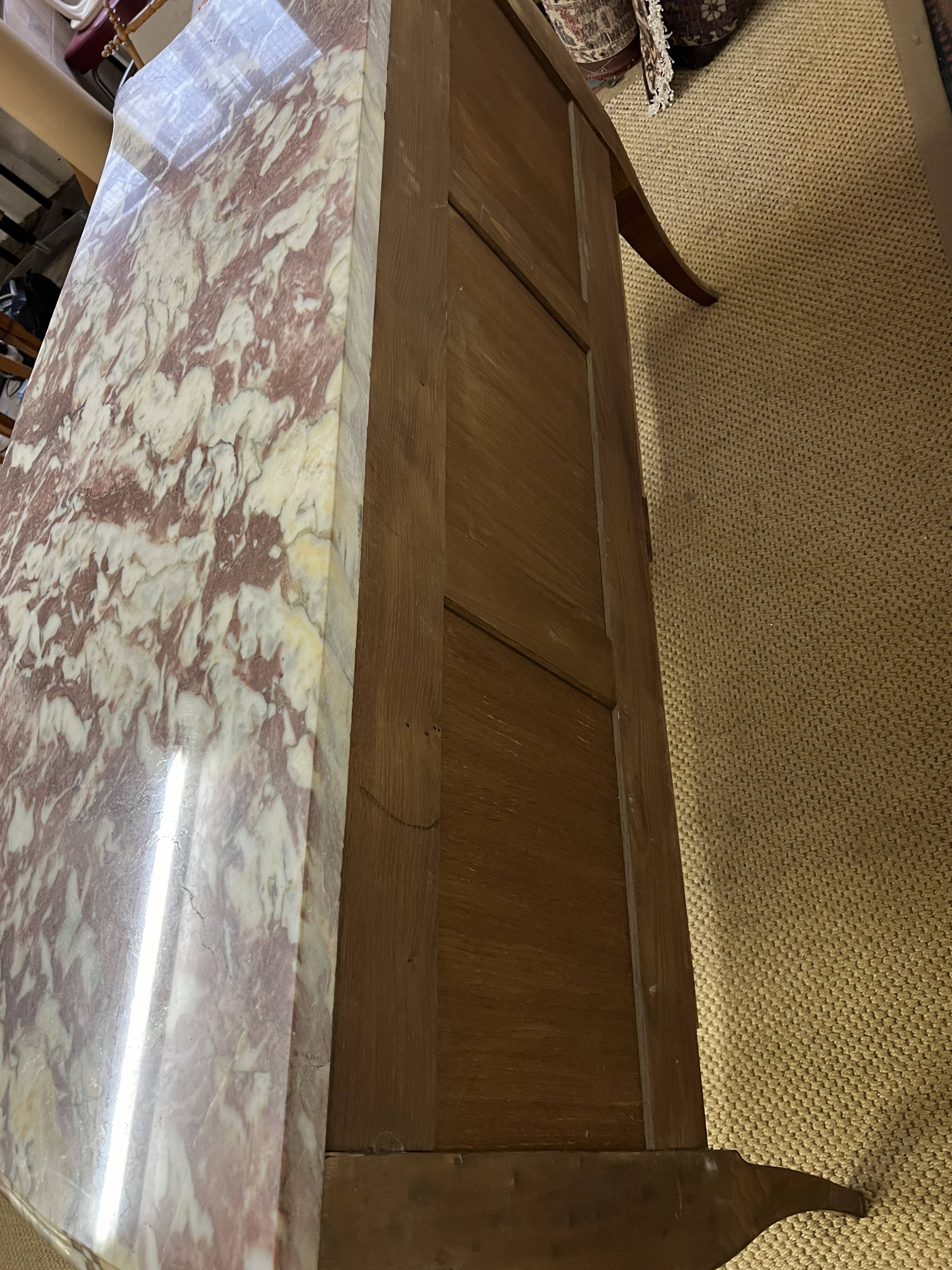 Louis XV style inlaid chest of drawers