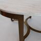 Italian mid-century brass and travertine marble coffee table, 1970
