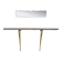MID 20thC ITALIAN BRASS & MARBLE CONSOLE WITH MIRROR c.1950