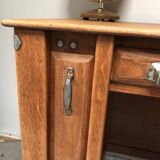 Old restored oak desk