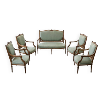 5-piece salon in neo-Louis XVI style