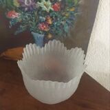 Moulded glass flower