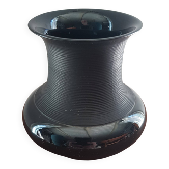 Rosenthal signed black ceramic vase