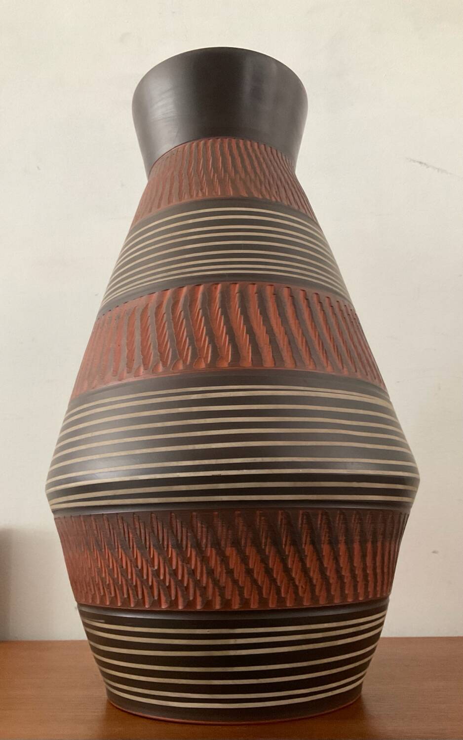 Large vintage Alfred Krupp ceramic vase