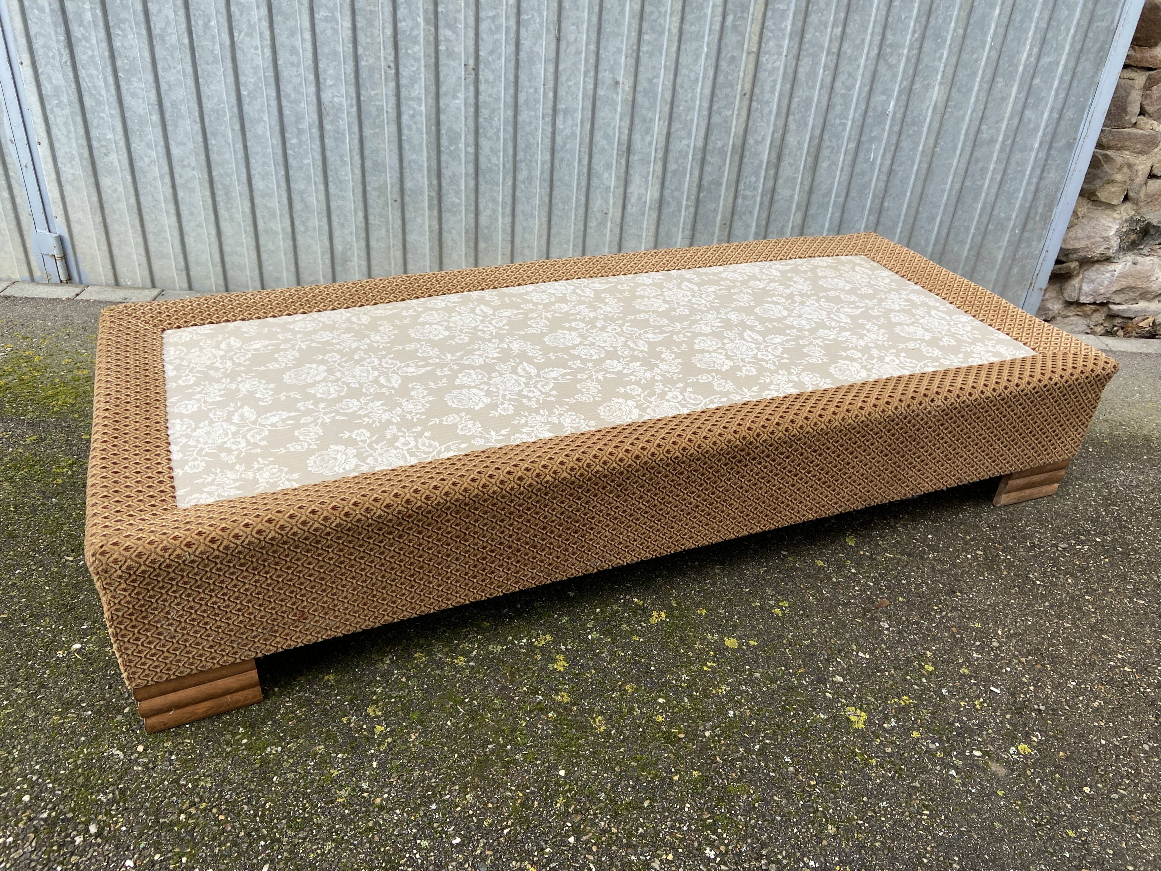 Méridienne banquette lit de repos art déco vintage 1950