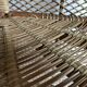 Large rattan corner shelf in Emmanuelle style