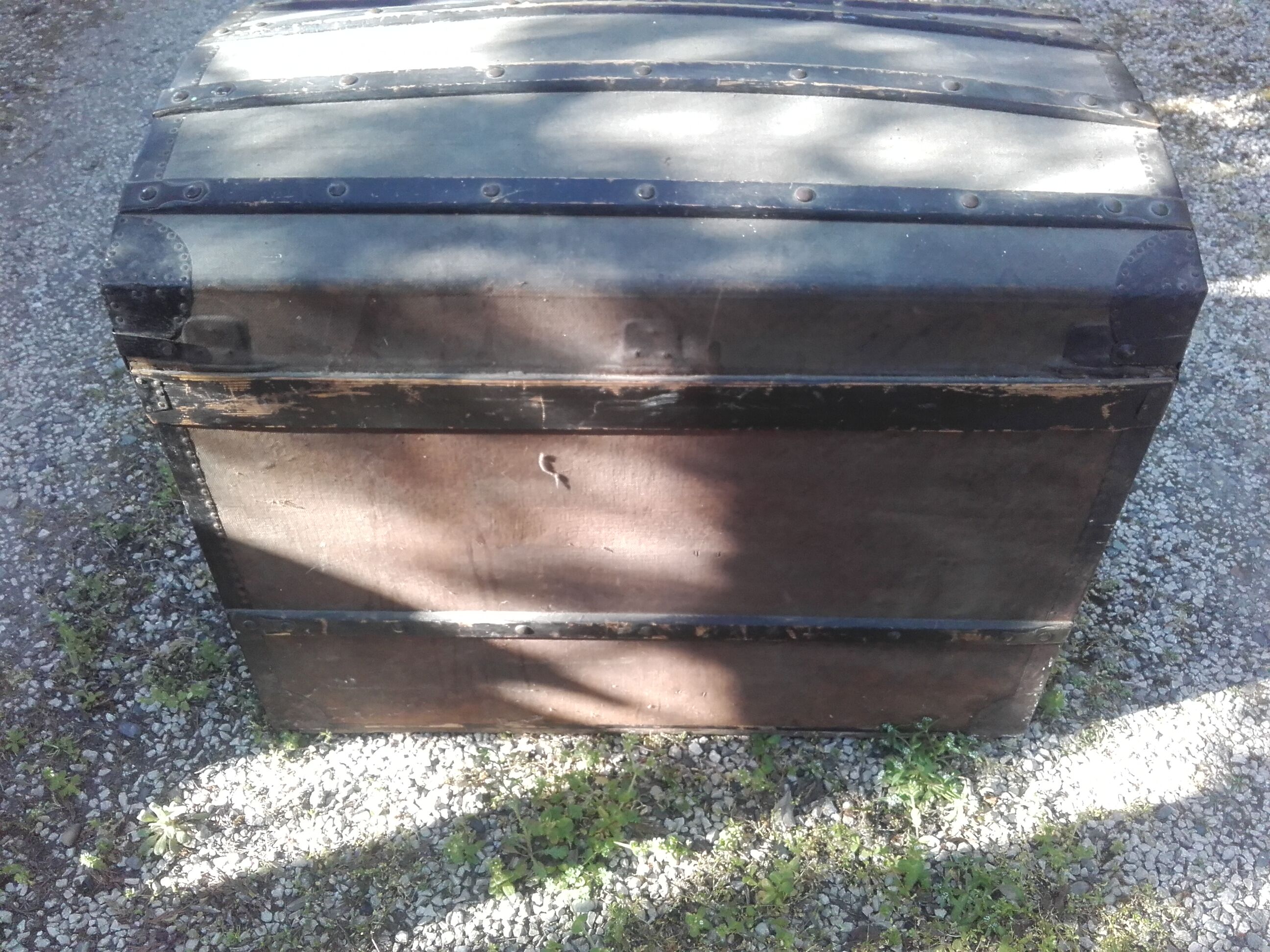 Old travel trunk