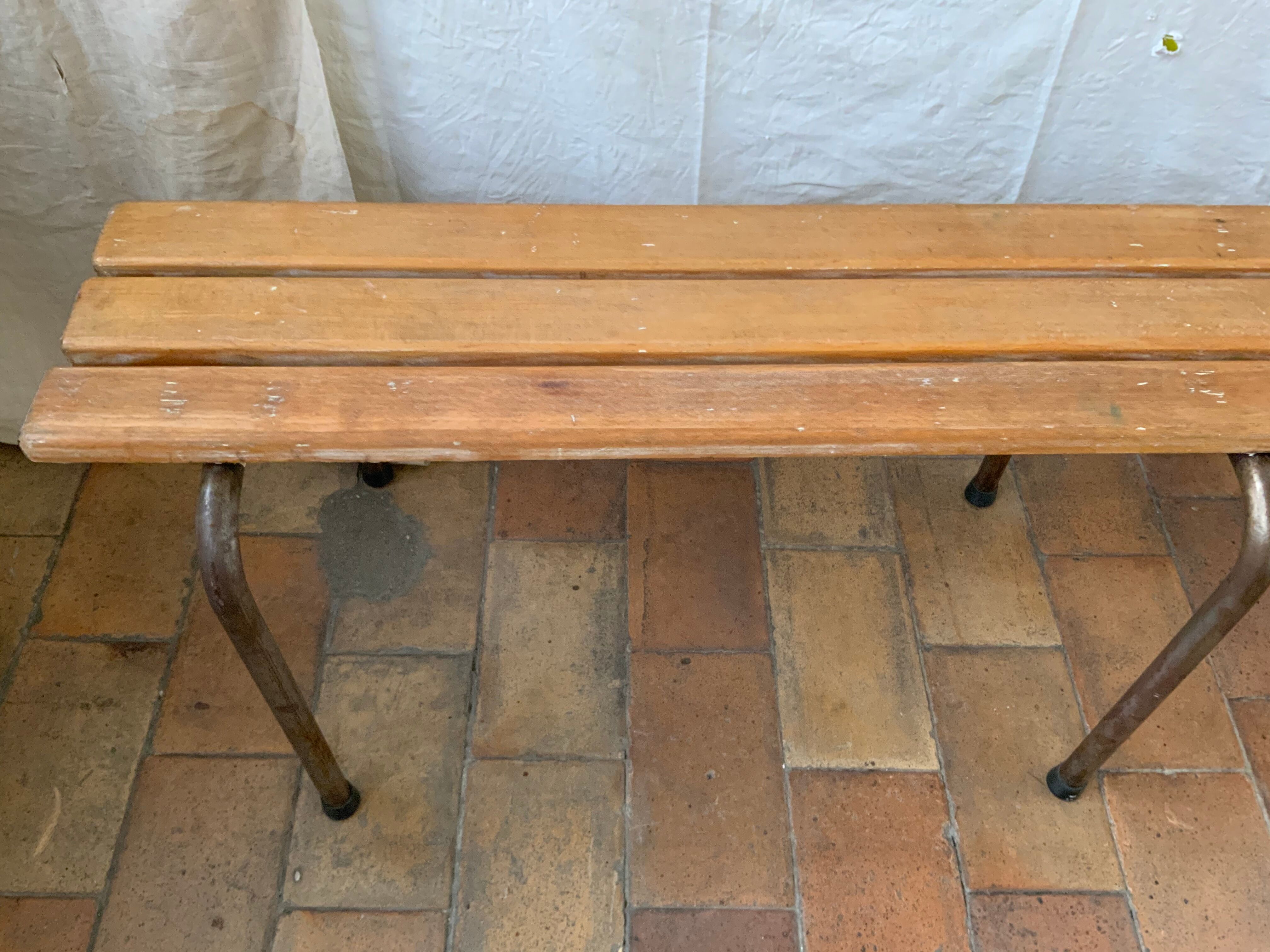 Vintage school bench