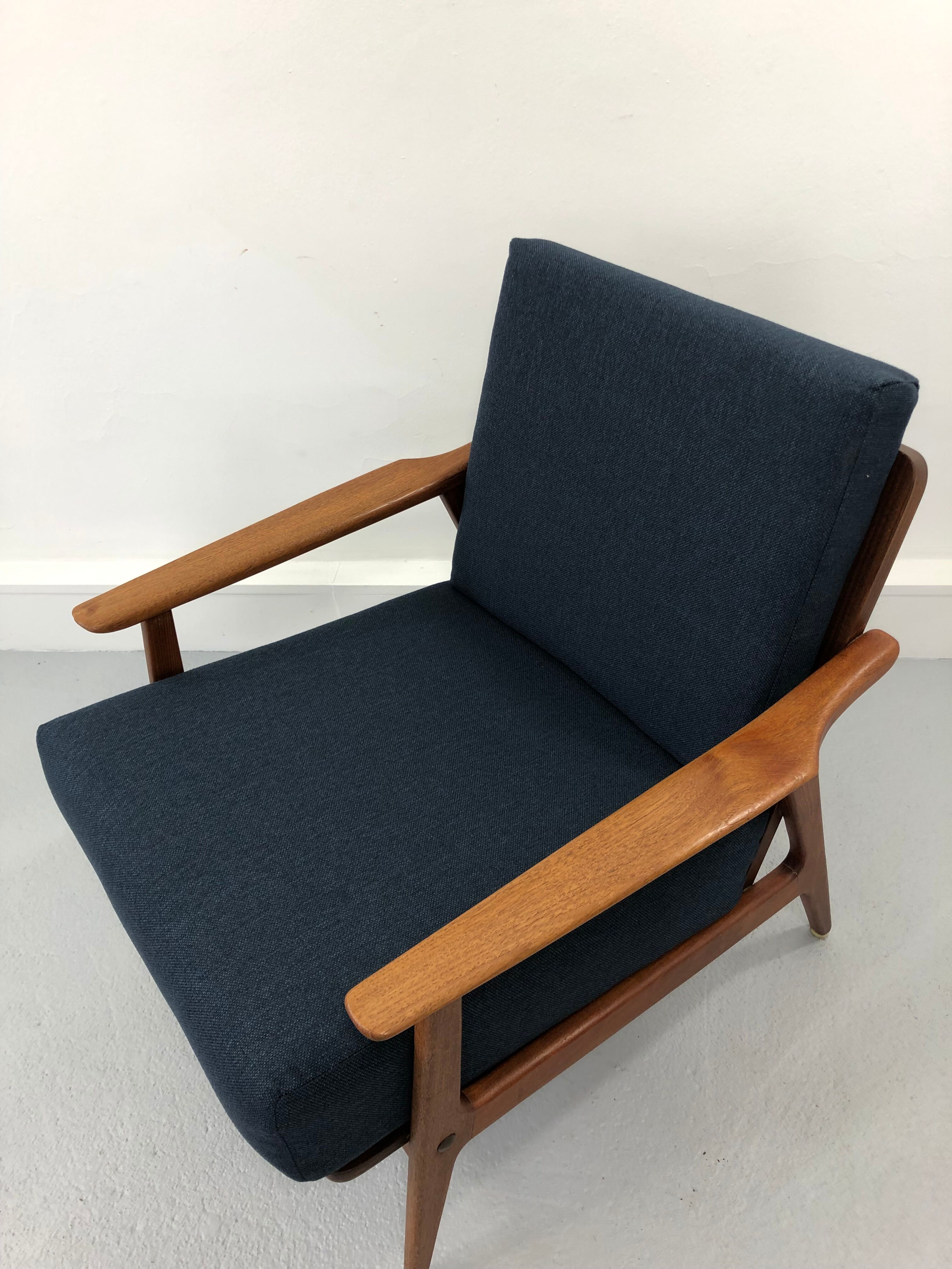Vintage danish teak lounge chair, 1970s