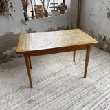 Scandinavian oak and ceramic table