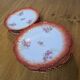 10 scalloped plates in French porcelain