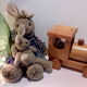 Child nightlight locomotive wood