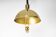 Small dome pendant in brass by Florian Schulz, Germany.