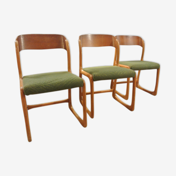 3 chairs sled Baumann