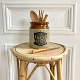 English two-tone stoneware pot