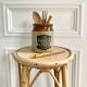 English two-tone stoneware pot