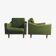 Setter armchairs by Michel Mortier, Steiner edition, around 1960.