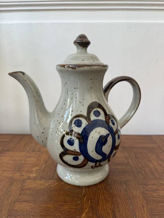 Vintage stoneware teapot