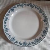 Round dish BFK Boch Frères Keramis decoration "fruit"