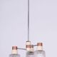 Mid-Century Chandelier in Chromed Steel and Glass from Drukov, Czech, 1970s