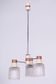 Mid-Century Chandelier in Chromed Steel and Glass from Drukov, Czech, 1970s